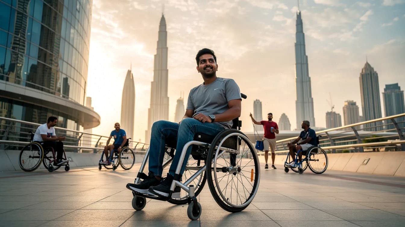 Indijac u invalidskim kolicima postavio rekord od 8,71 kilometar kroz centar Dubaija